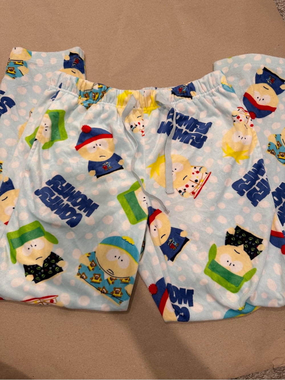 South Park Comfy Womfy Plush Fleece Pajama Pants Small